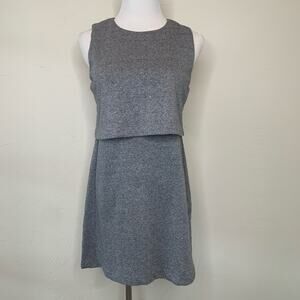 Gray Jersey Dress Sleeeless Zip Back Small ? Medium